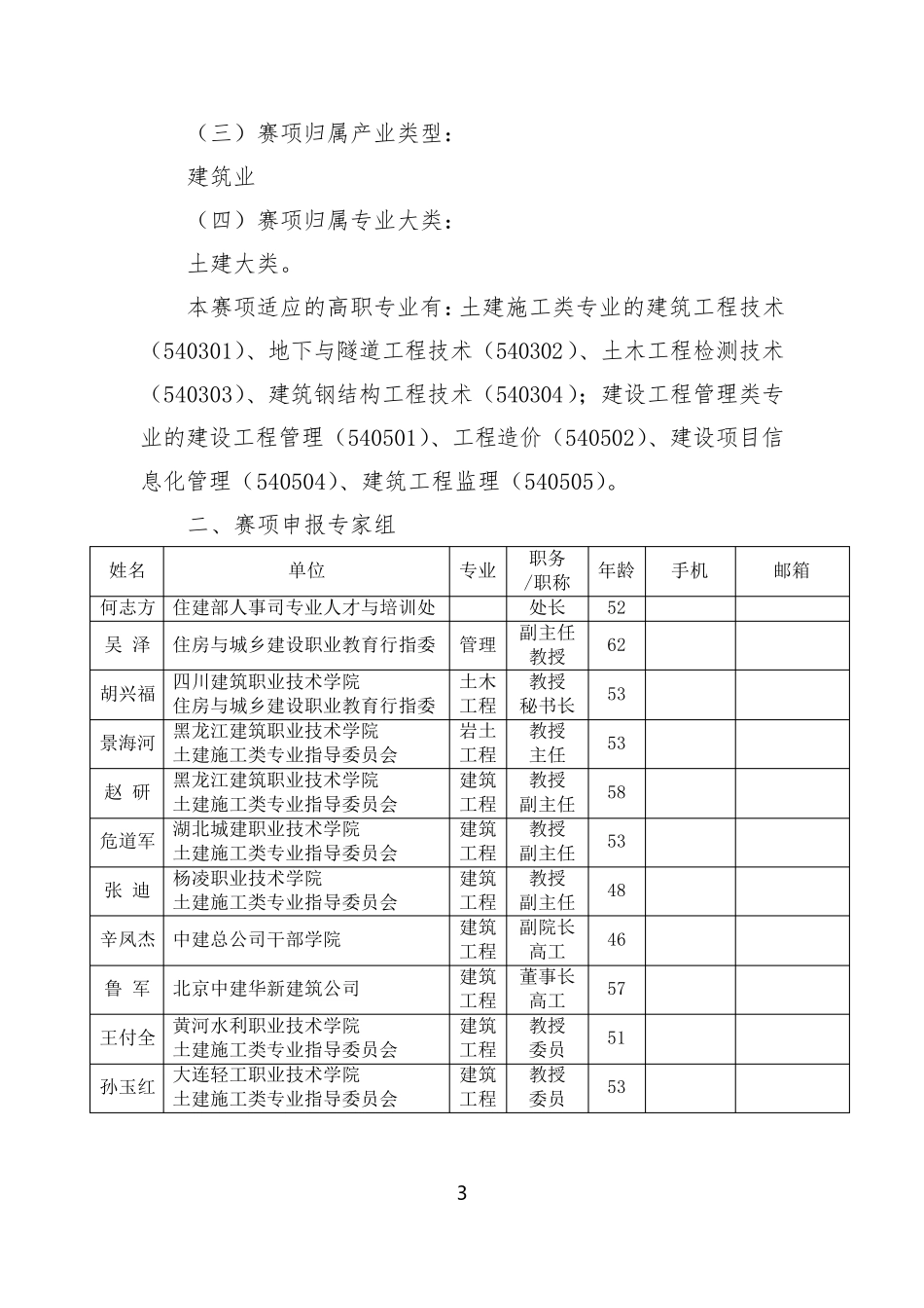 2017年全国职业院校技能大赛建筑工程识图申报书_第3页