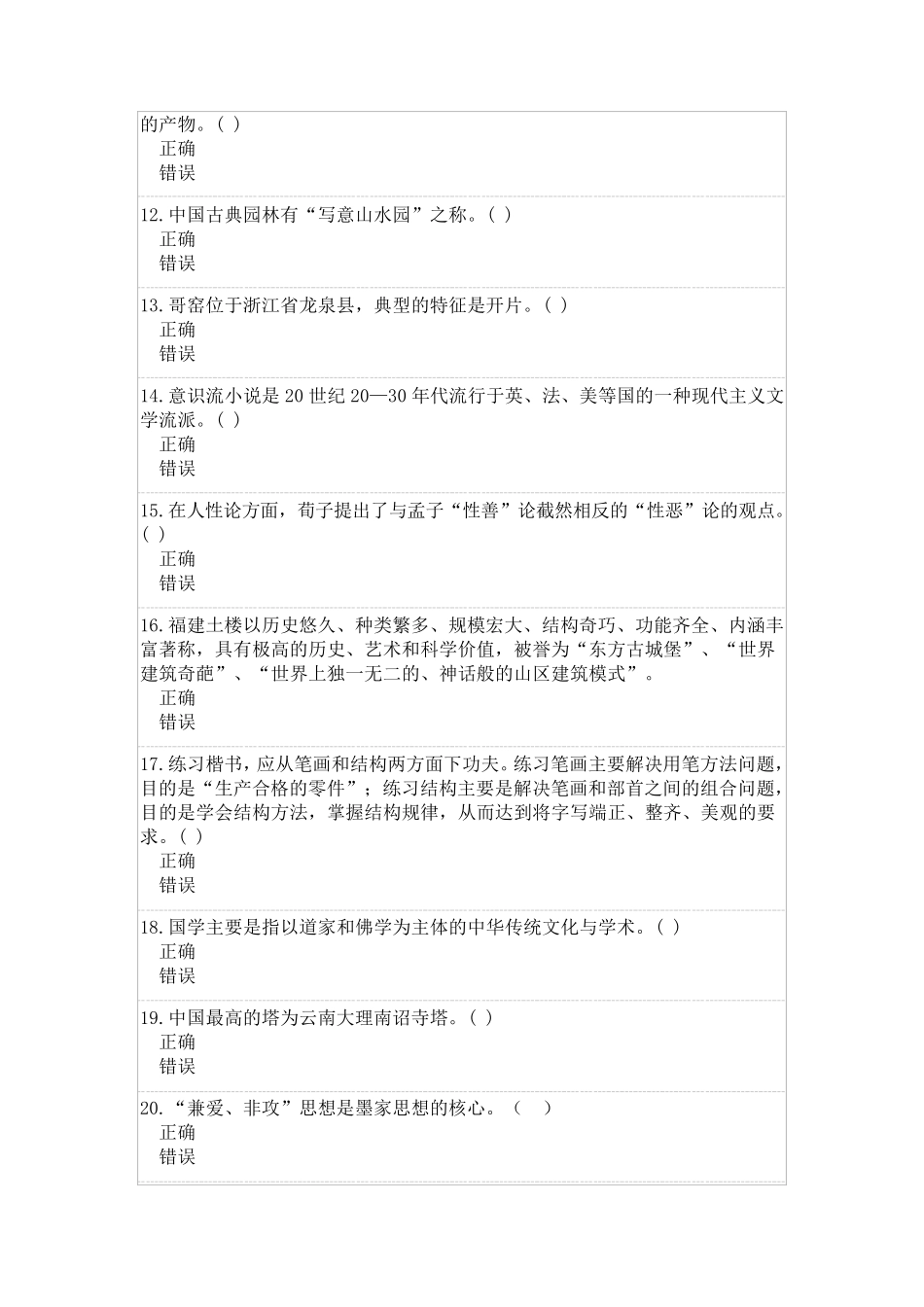 2017年公需科目：专业技术人员人文素养和科学素养的培育模拟考试题_第2页