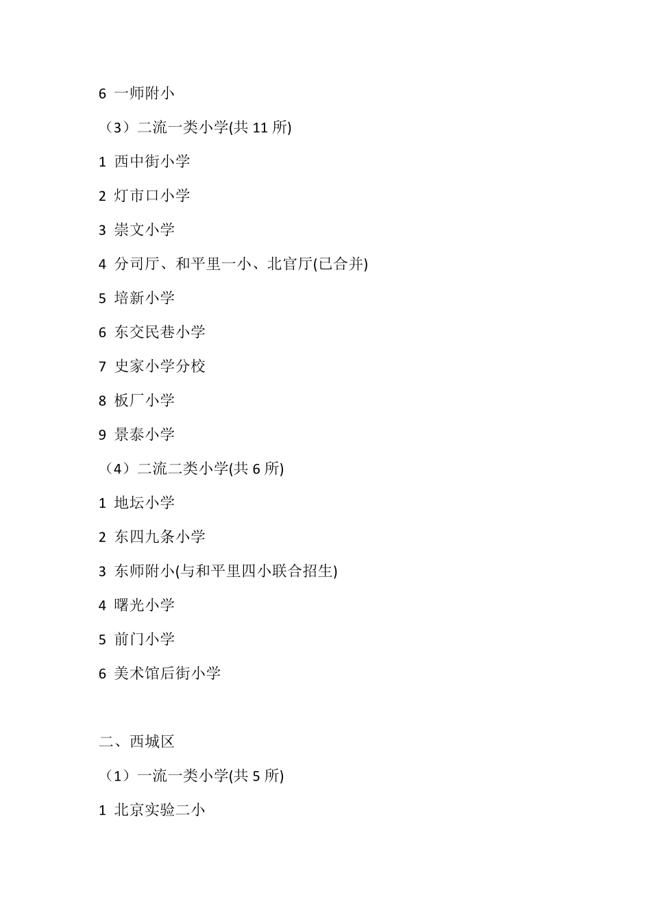 2017年北京16区小学排名完全榜单_第2页