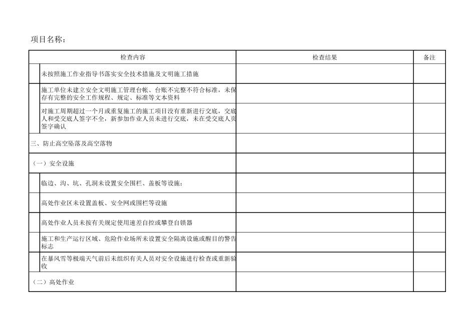 2017年施工现场安全专项检查表04.10_第3页