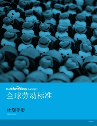2017年最新迪斯尼国际劳工标准手册DisneyILSManual(中文简体)