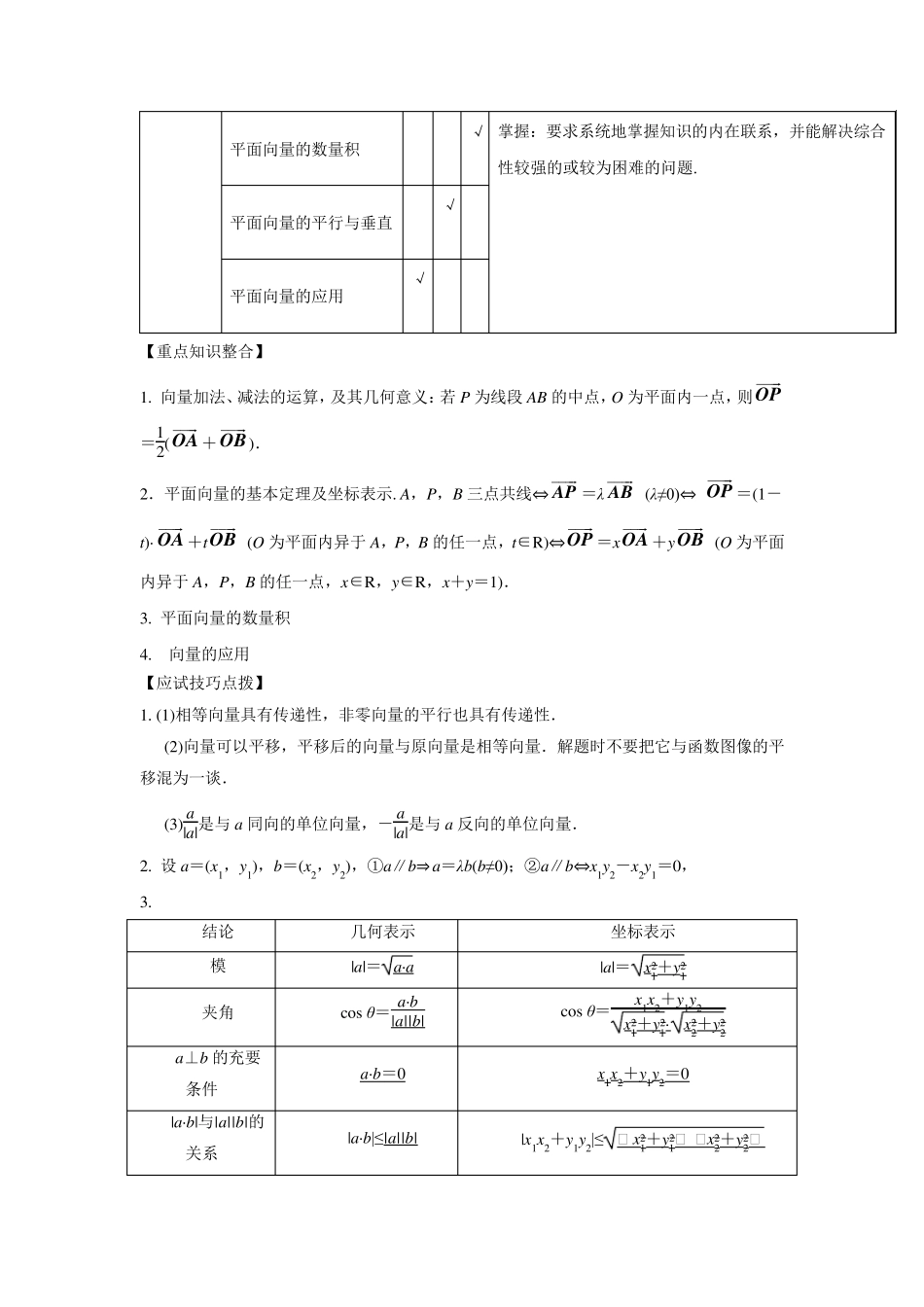 2017年高考数学三轮讲练测核心热点总动员(江苏版)：专题07向量的运算_第3页