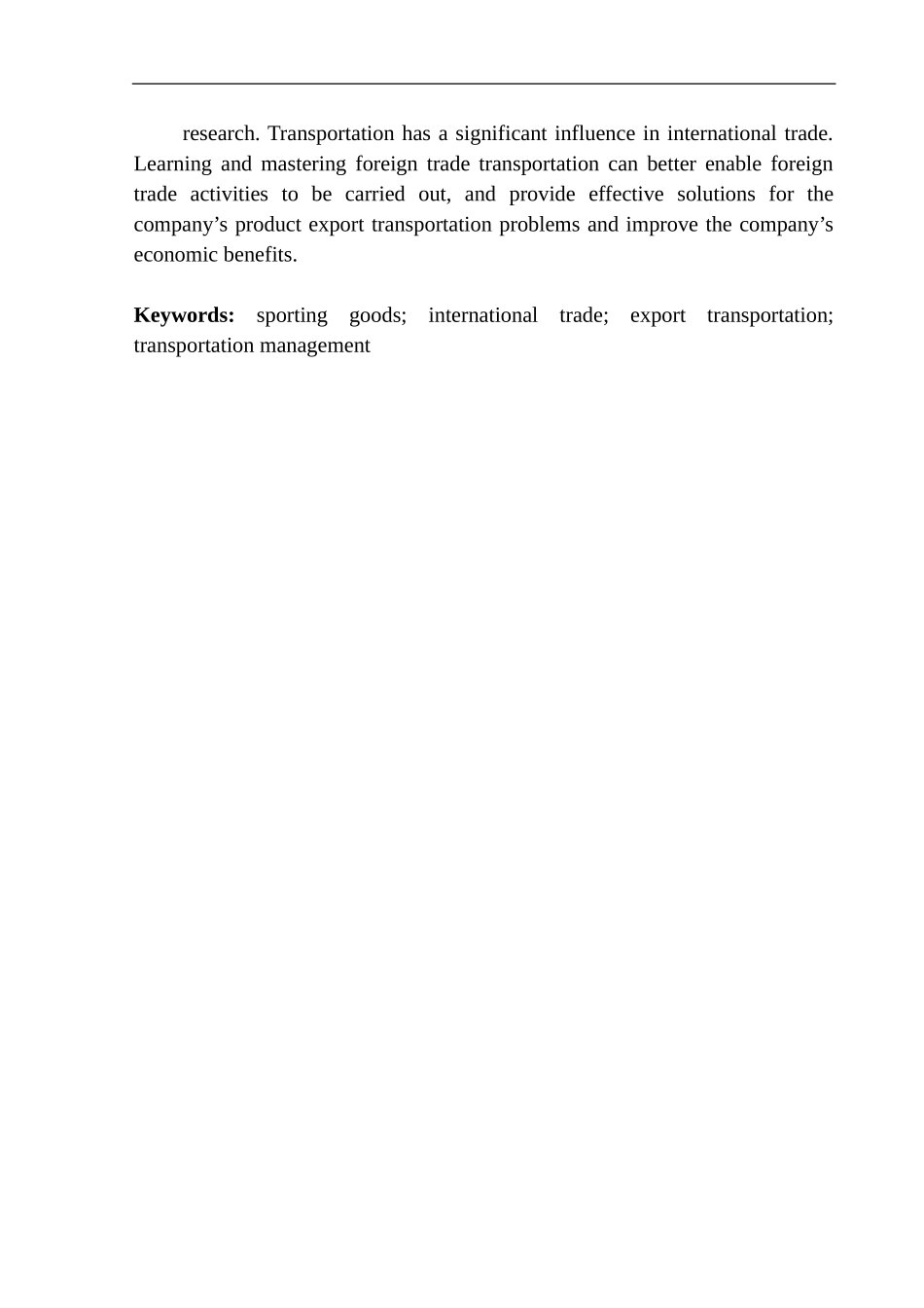 沈阳科瑞斯体育用品有限公司跆拳道护具出口运输问题研究国际经济和贸易专业_第3页