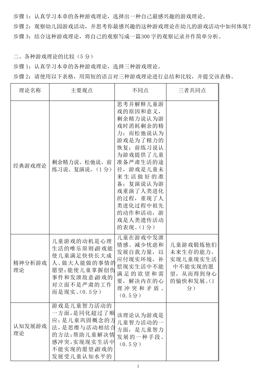 2017开放大学《幼儿游戏与玩具》答案_第3页