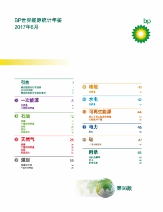 2017版《BP世界能源统计年鉴》报告中文版