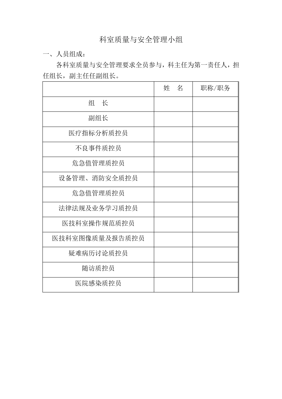 2017科室质控管理记录本(放射、CT、功能、腔镜)_第2页