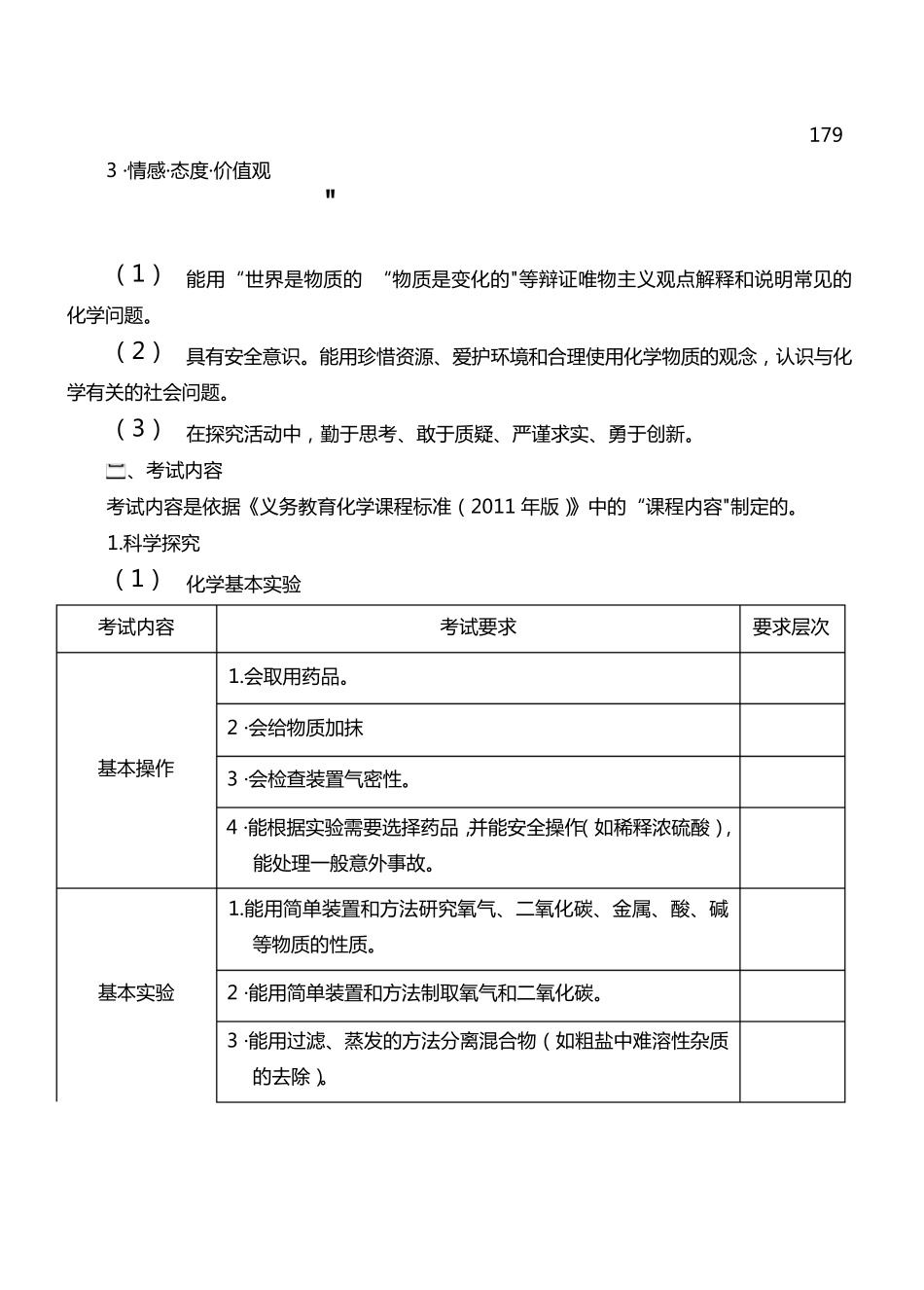 2018北京初中化学考试说明_第2页