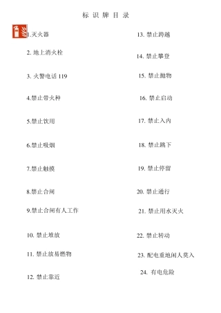 2018安全标识图片