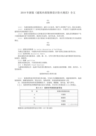 2018年《建筑内部装修设计防火规范》全文