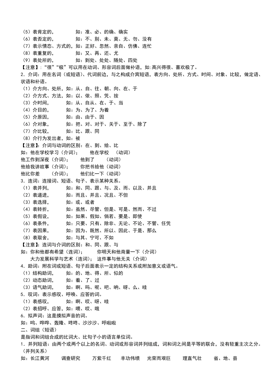 2018年初高中语文语法知识衔接材料_第2页