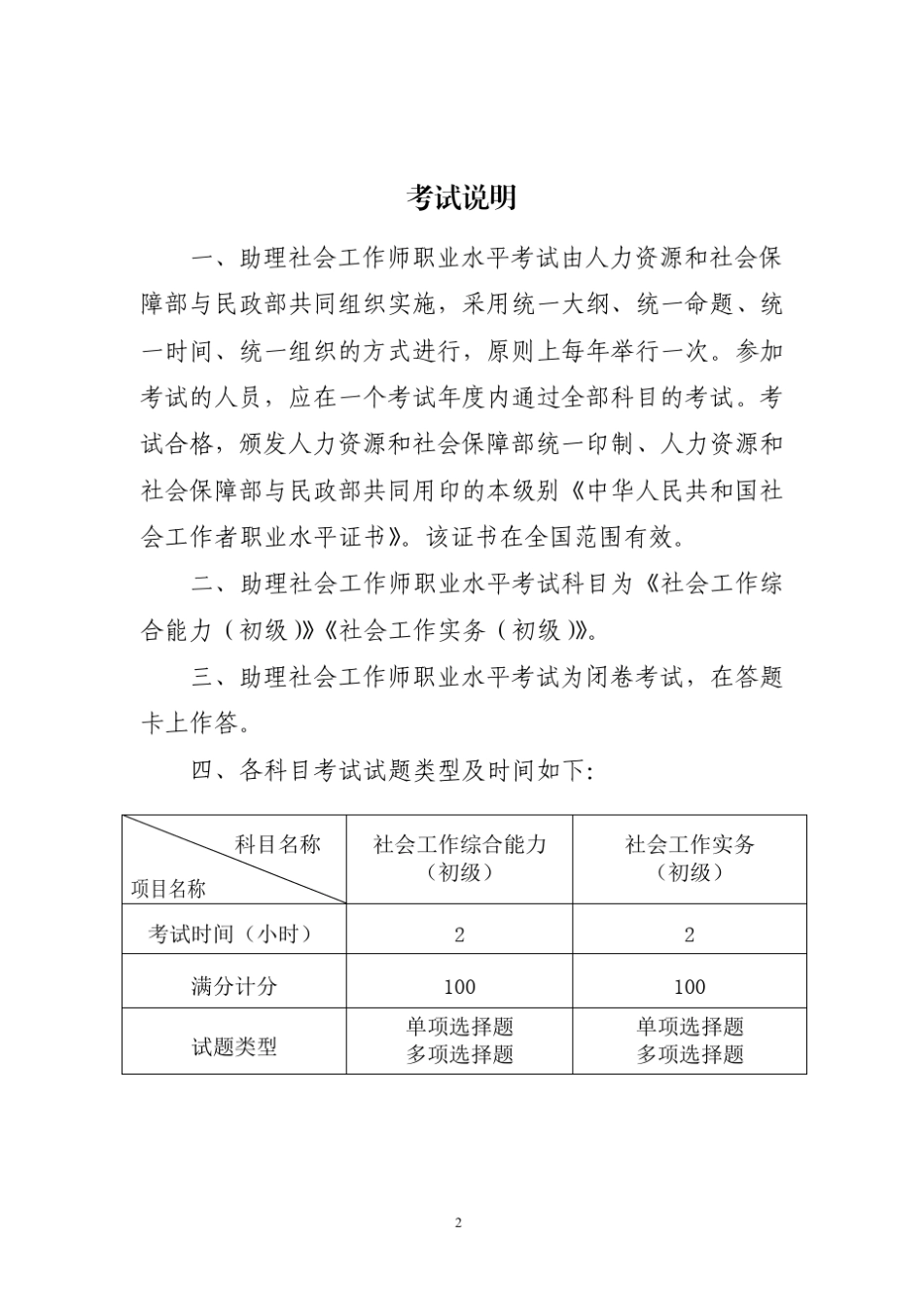 2018年社会工作师考试大纲(初级)_第3页