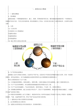 2018建筑行业会计核算流程