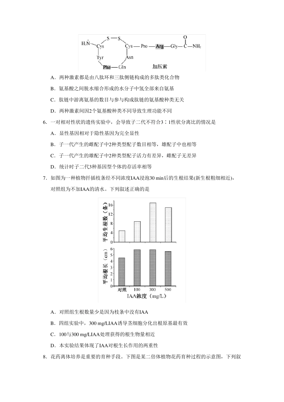 2018江苏生物高考真题_第2页