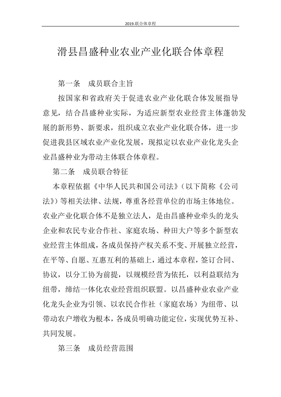 2019.6.17联合体章程_第1页