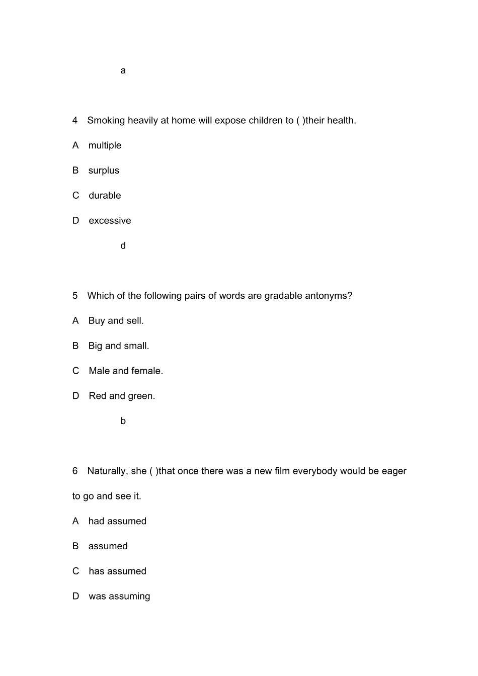 2019上半年《英语学科知识与教学能力(高中》教师资格试题及答案_第2页