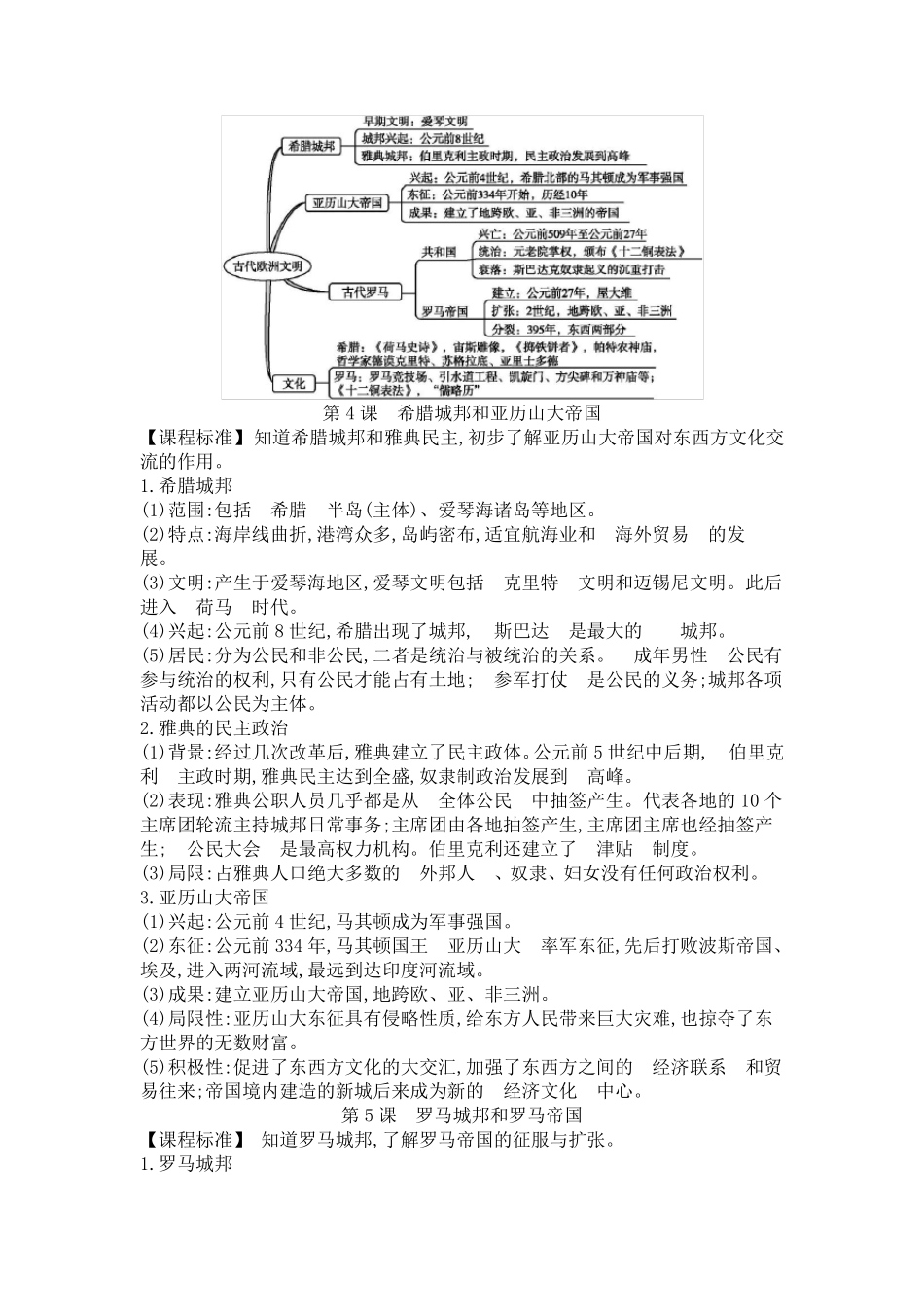 2019人教版初中历史九年级上册必背知识点总结(zxls_20190404093711)_第3页