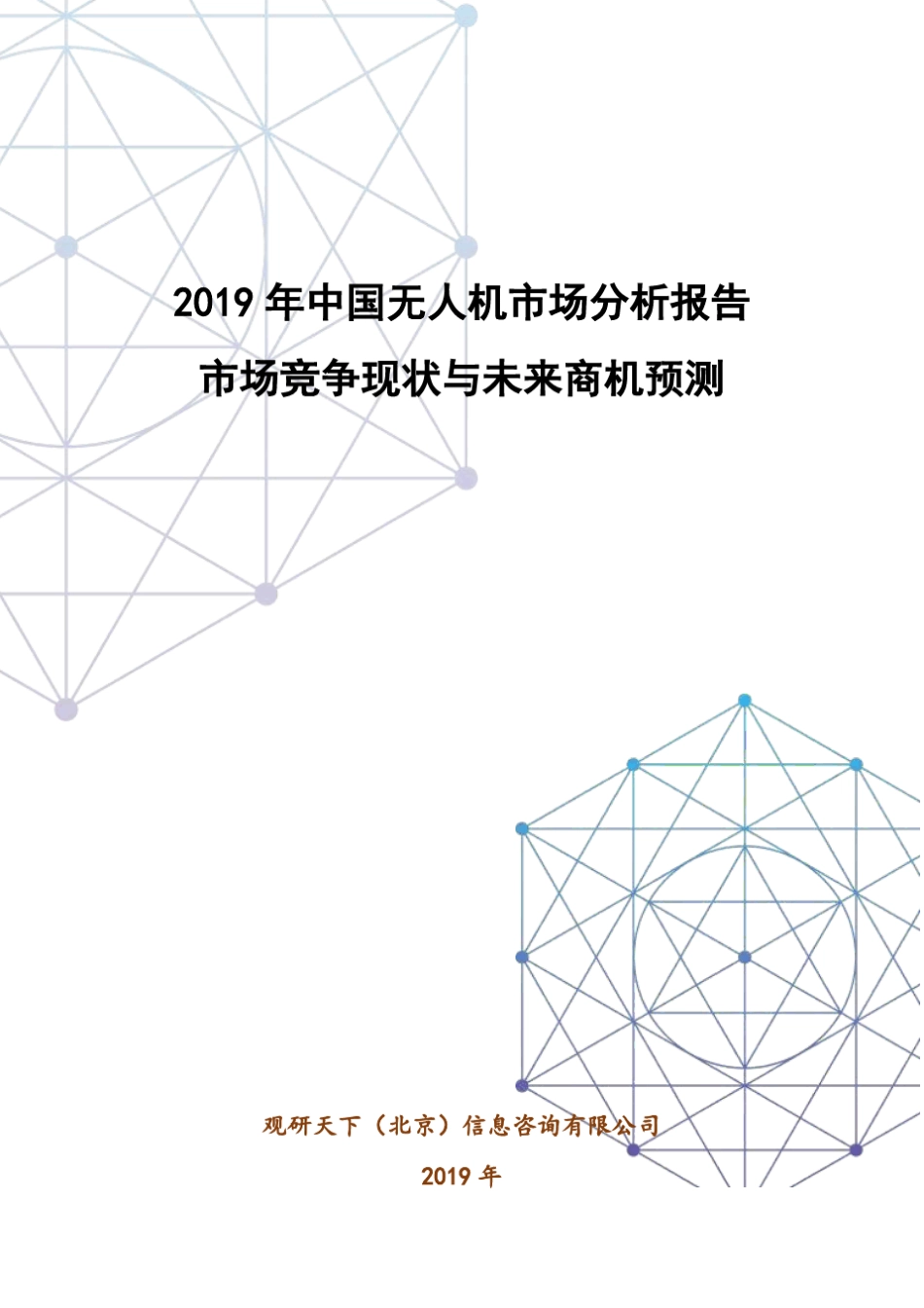 2019年中国无人机市场分析报告_第1页