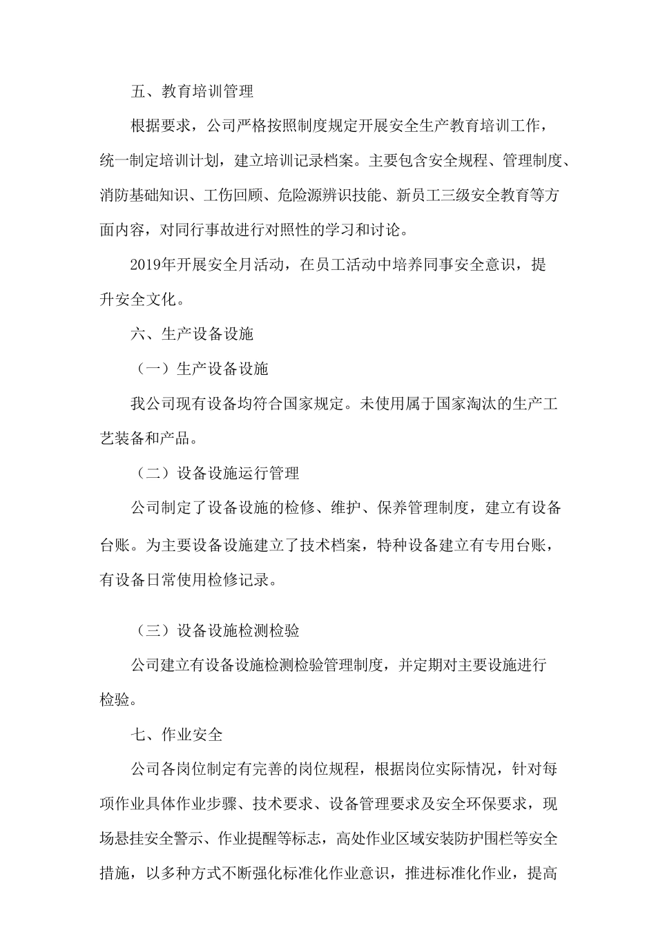 2019年安全生产标准化年度自评报告_第3页