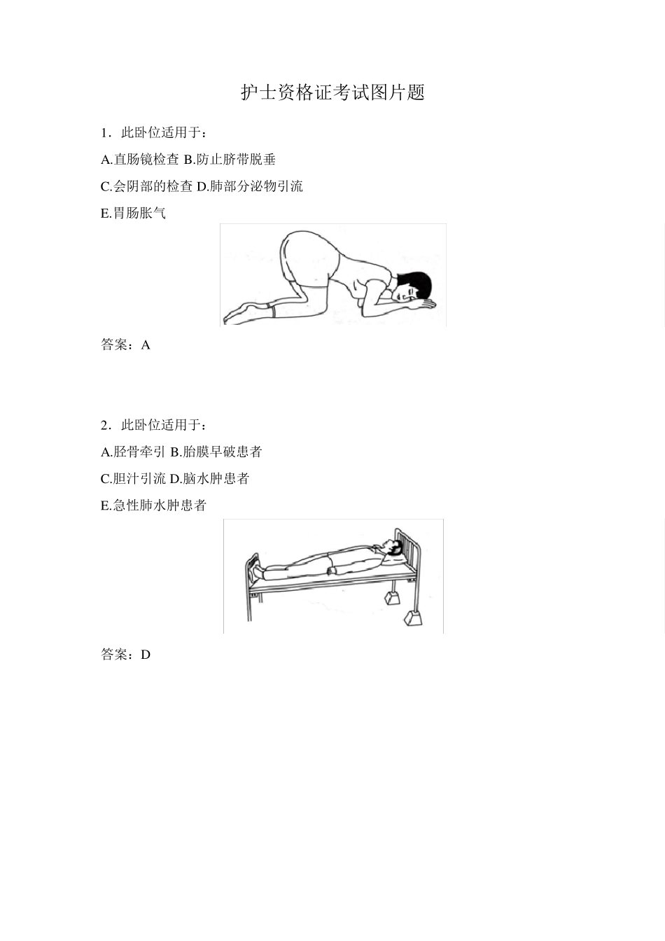 2019年护士资格考试图片题_第1页