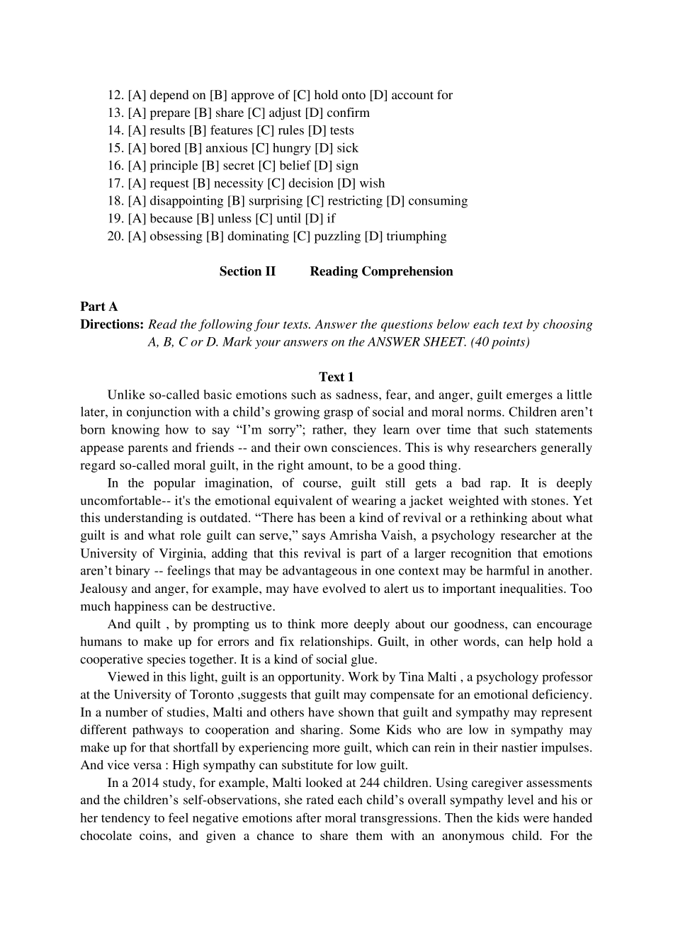 2019年考研英语二真题及答案_第2页