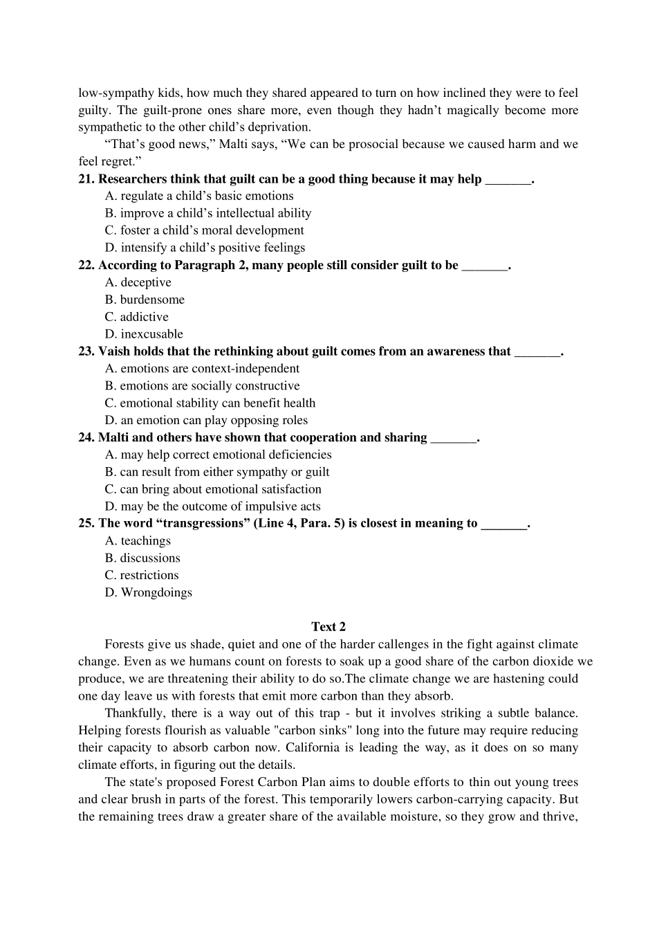 2019年考研英语二真题及答案_第3页