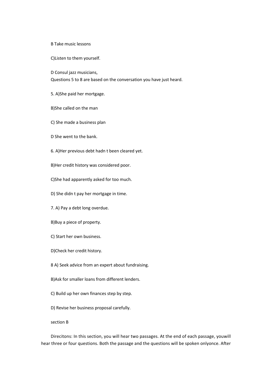 2019年英语六级真题_第2页