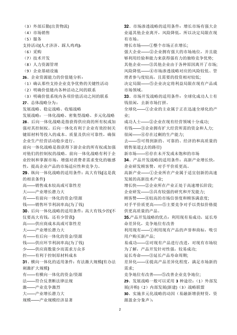 2020CPA战略必背_第2页