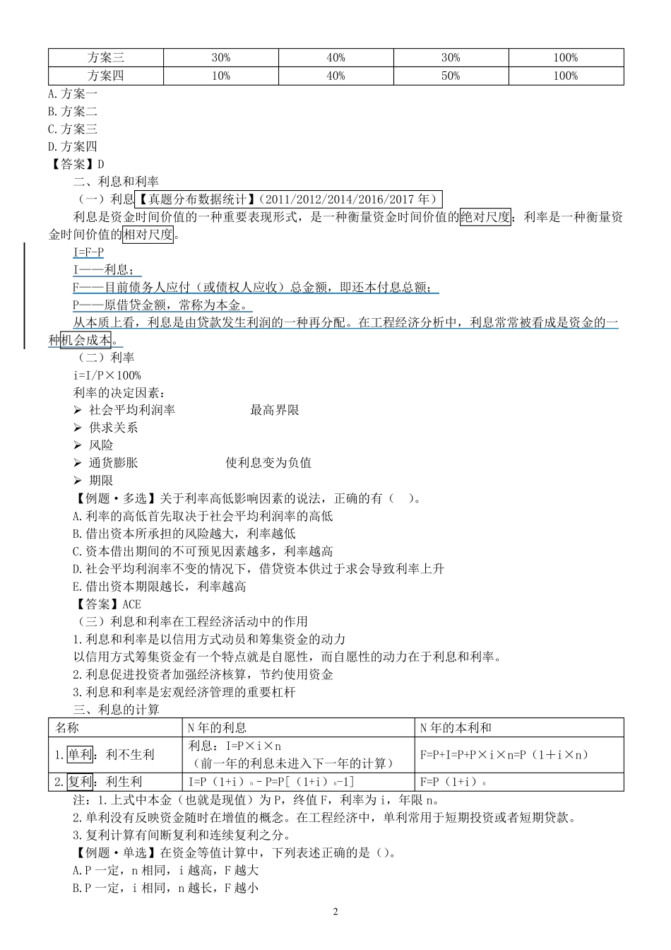 2020年一级建造师工程经济讲义_第2页
