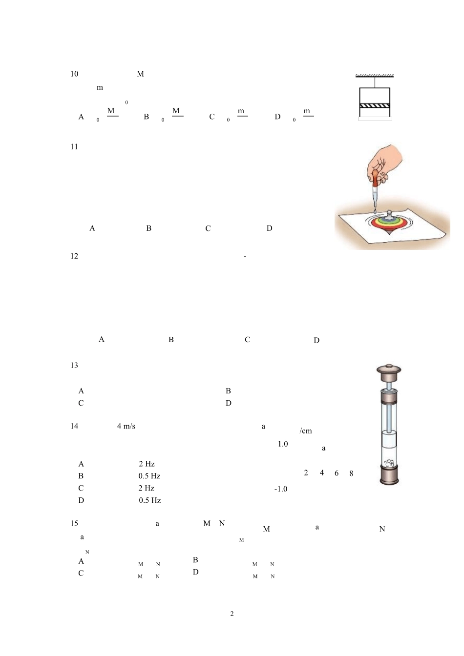 2020年上海市学业水平合格考性考试物理试卷(学生版)_第2页