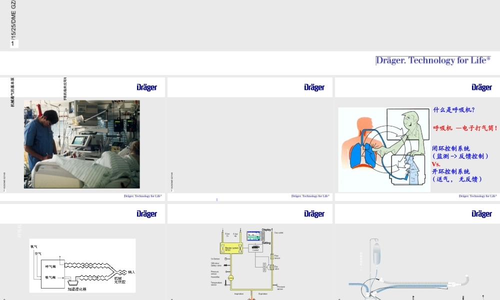 呼吸机培训-培训课件