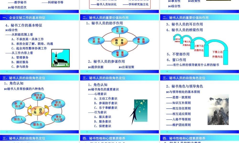 文秘培训课件课件