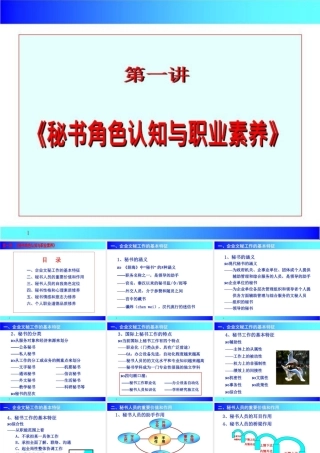 文秘培训课件课件