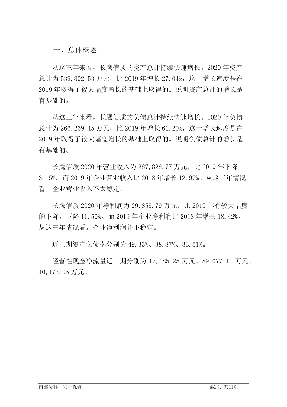002664长鹰信质2020年财务分析报告-银行版_第2页