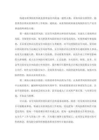 安全双重预防机制是指什么