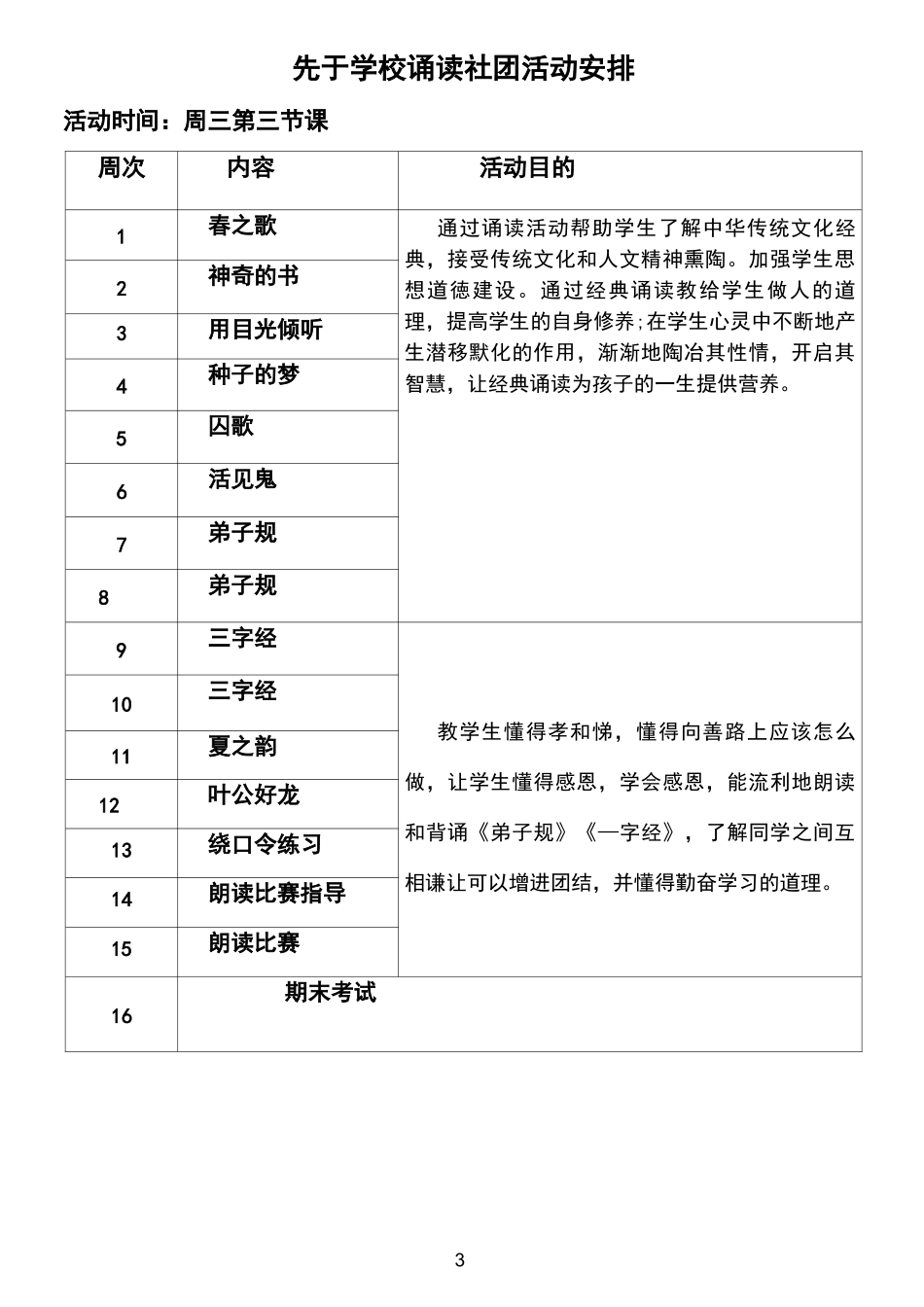 诵读社团活动记录表_第3页