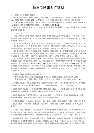 超声三级考试秘笈