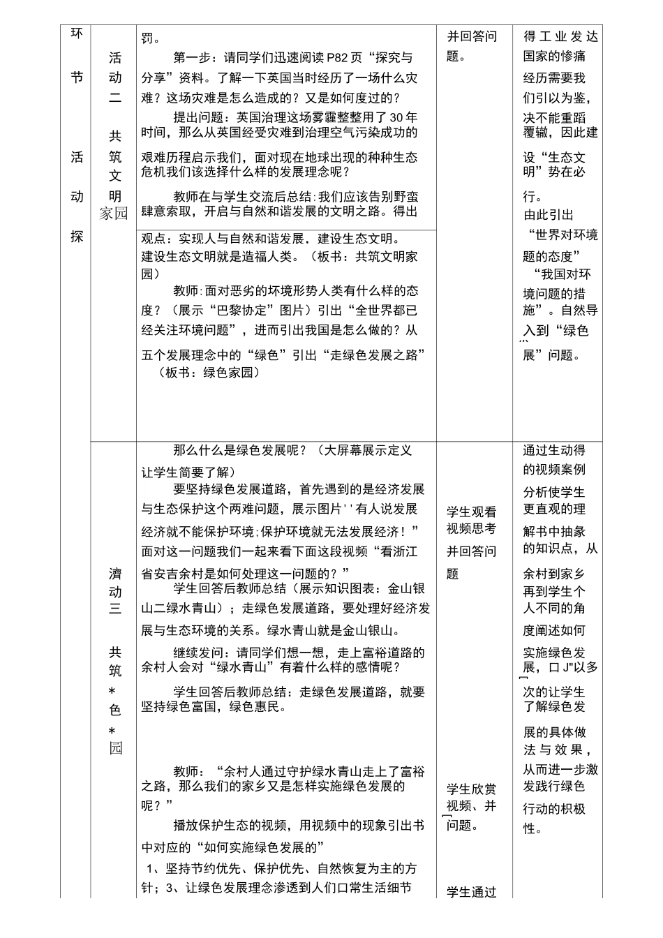 共筑生命家园教学设计_第3页