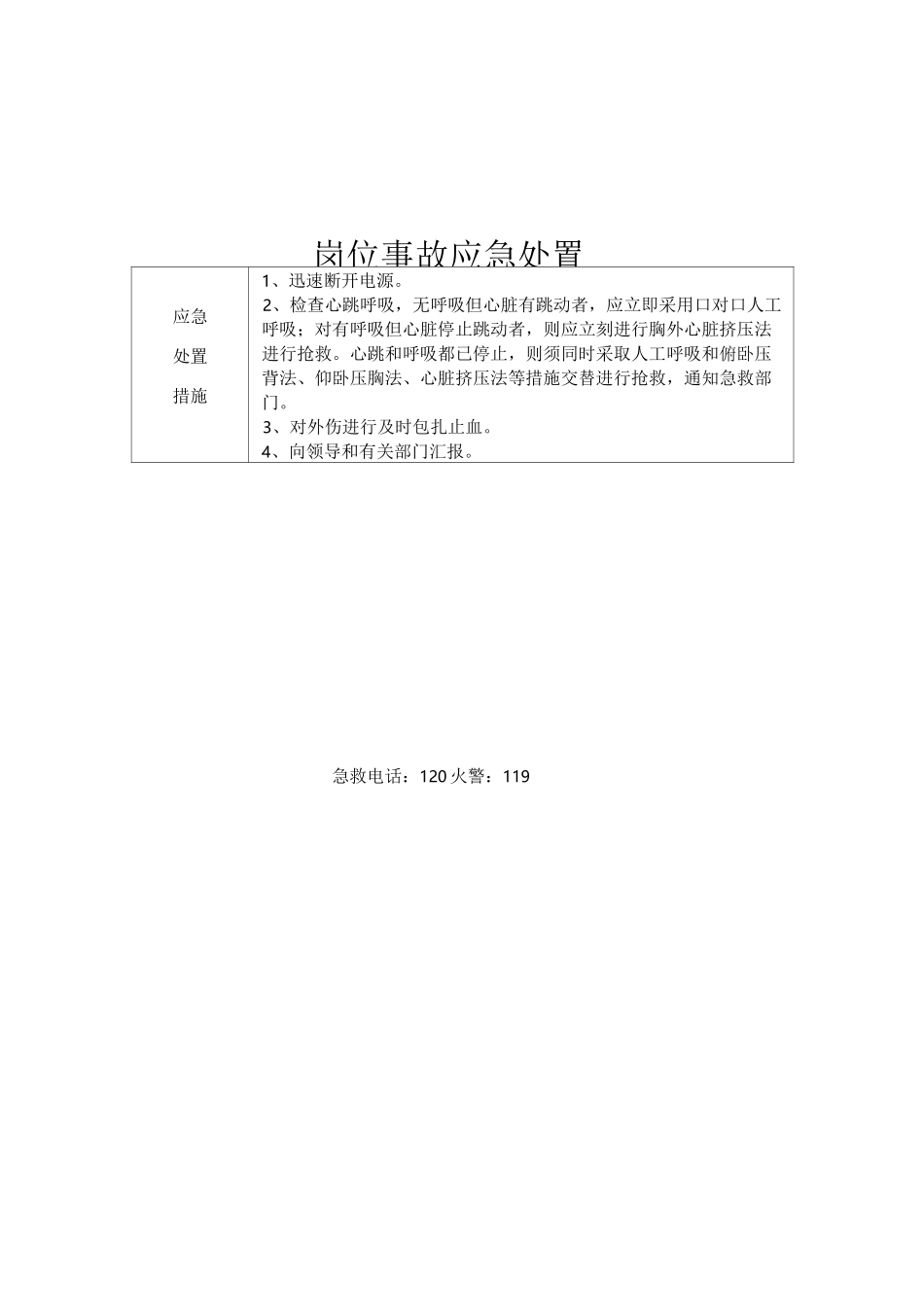 某企业岗位风险告知卡应急告知卡_第3页