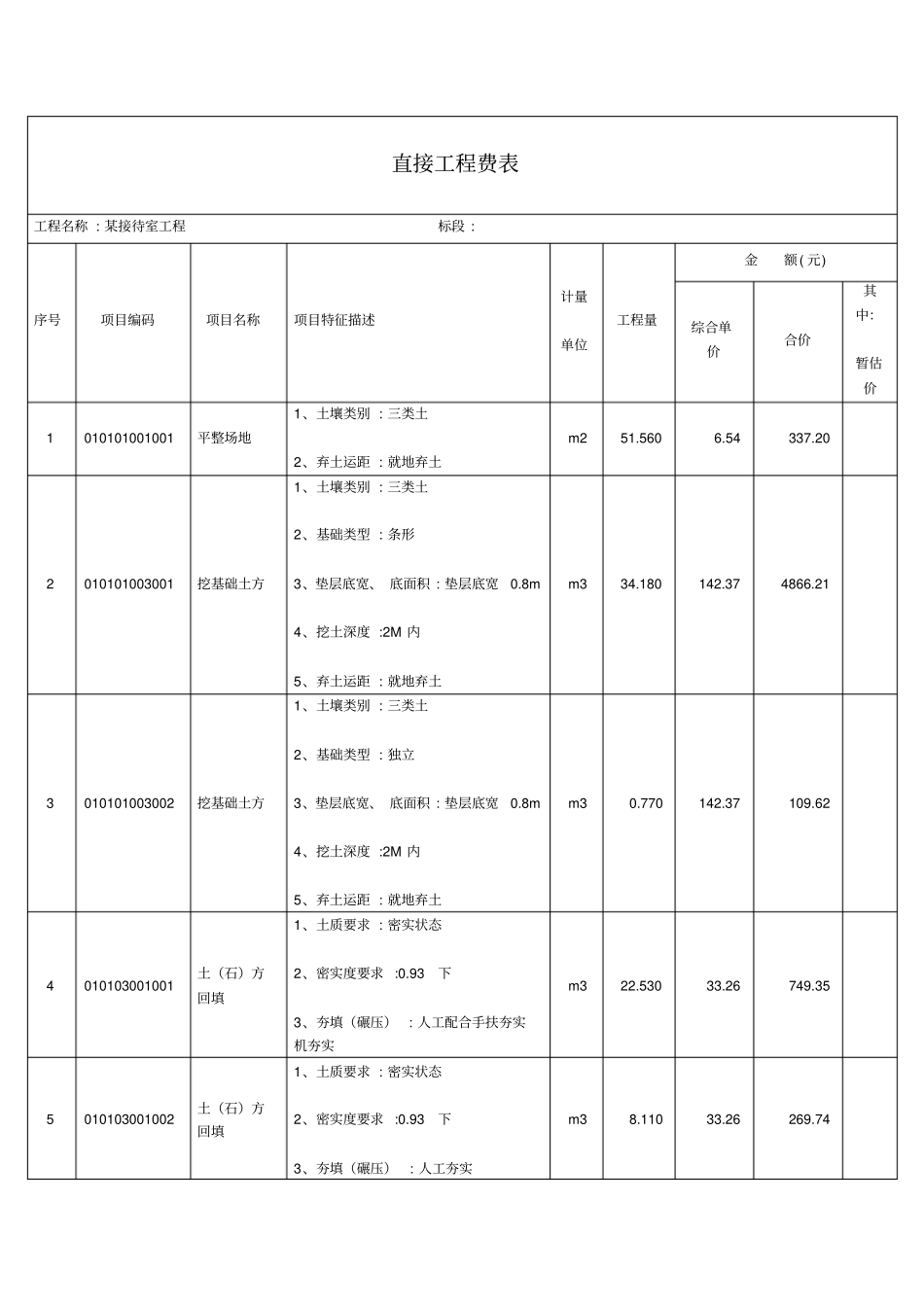 某接待室工程预算书x_第2页