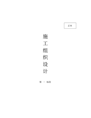 某政管网工程施工组织设计