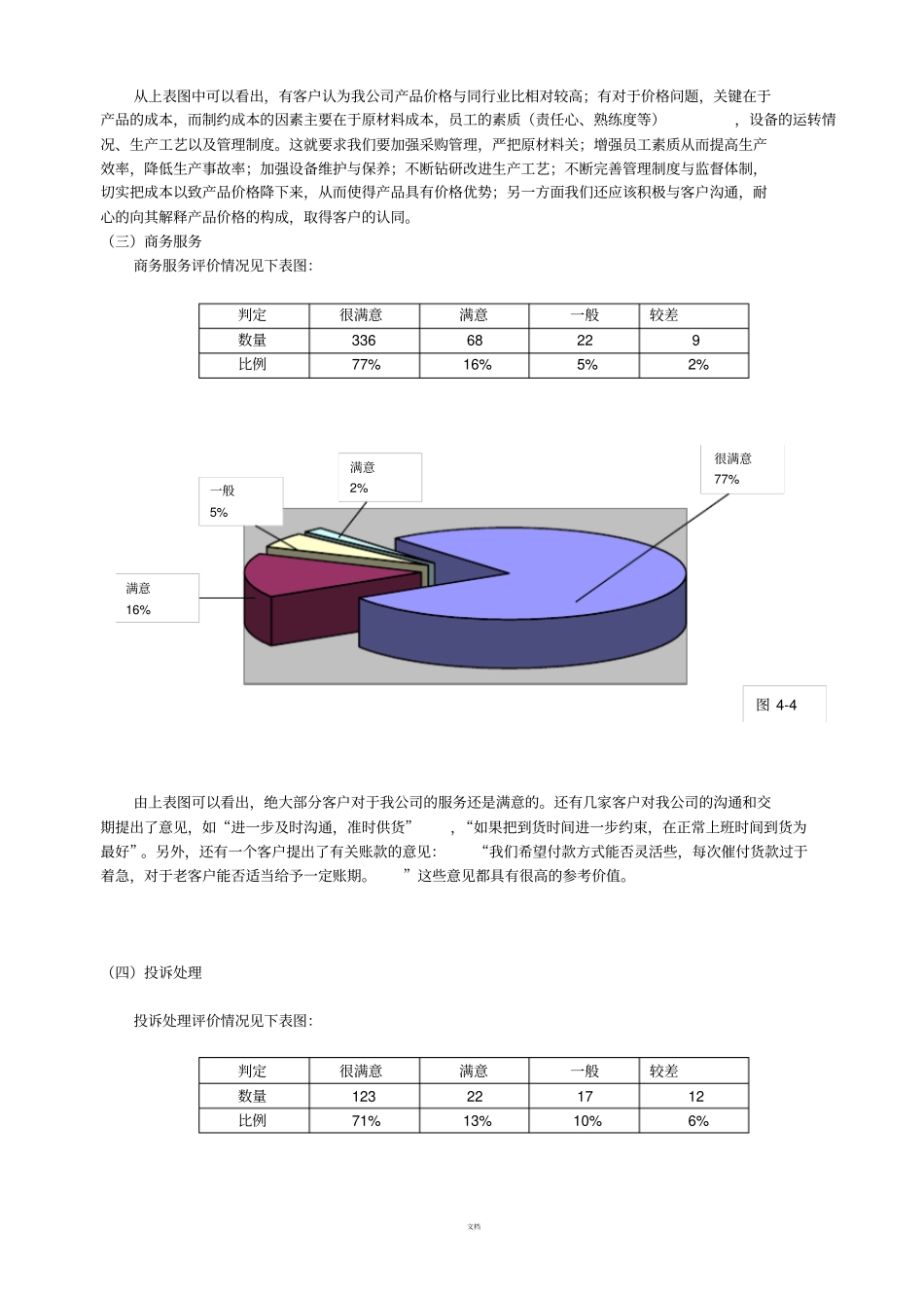 某某公司客户满意度调查报告_第3页