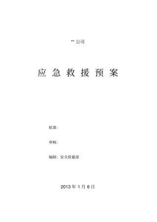 某某公司应急预案
