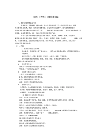 某某橱柜设计师培训手册设计实务分析