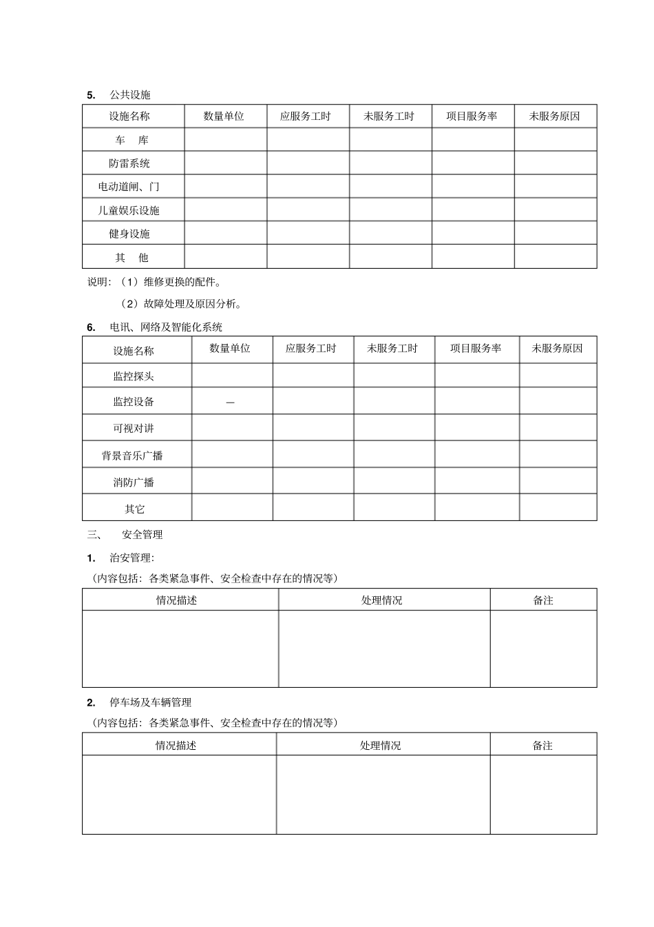 某物业公司管理服务工作月报_第3页