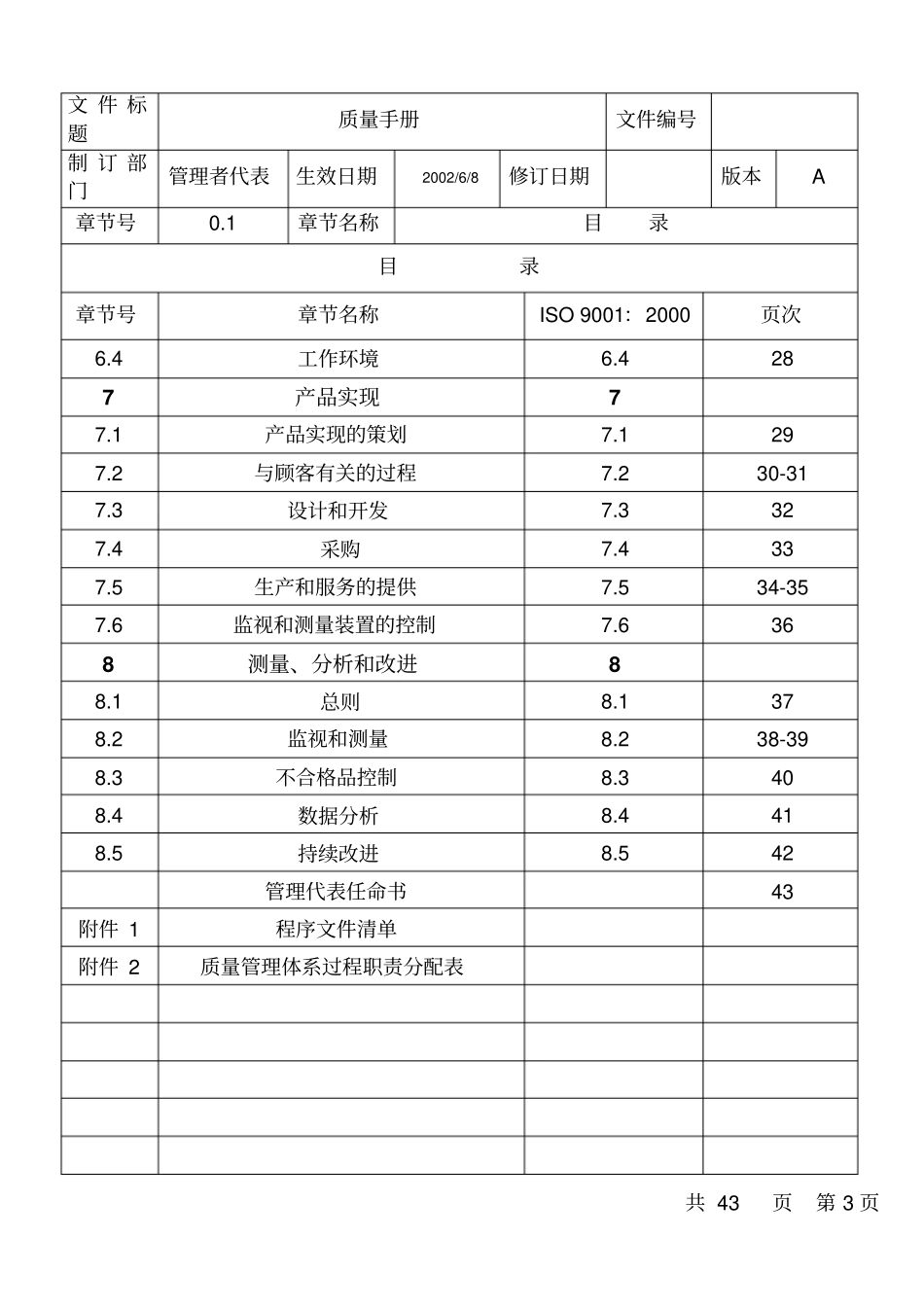某电子厂质量管理手册_第3页