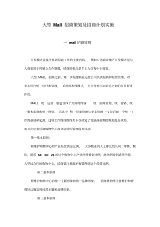 某超招商策划及招商计划实施方案
