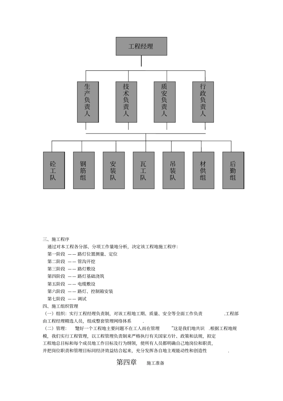 某路路灯亮化工程施工组织设计方案_第3页