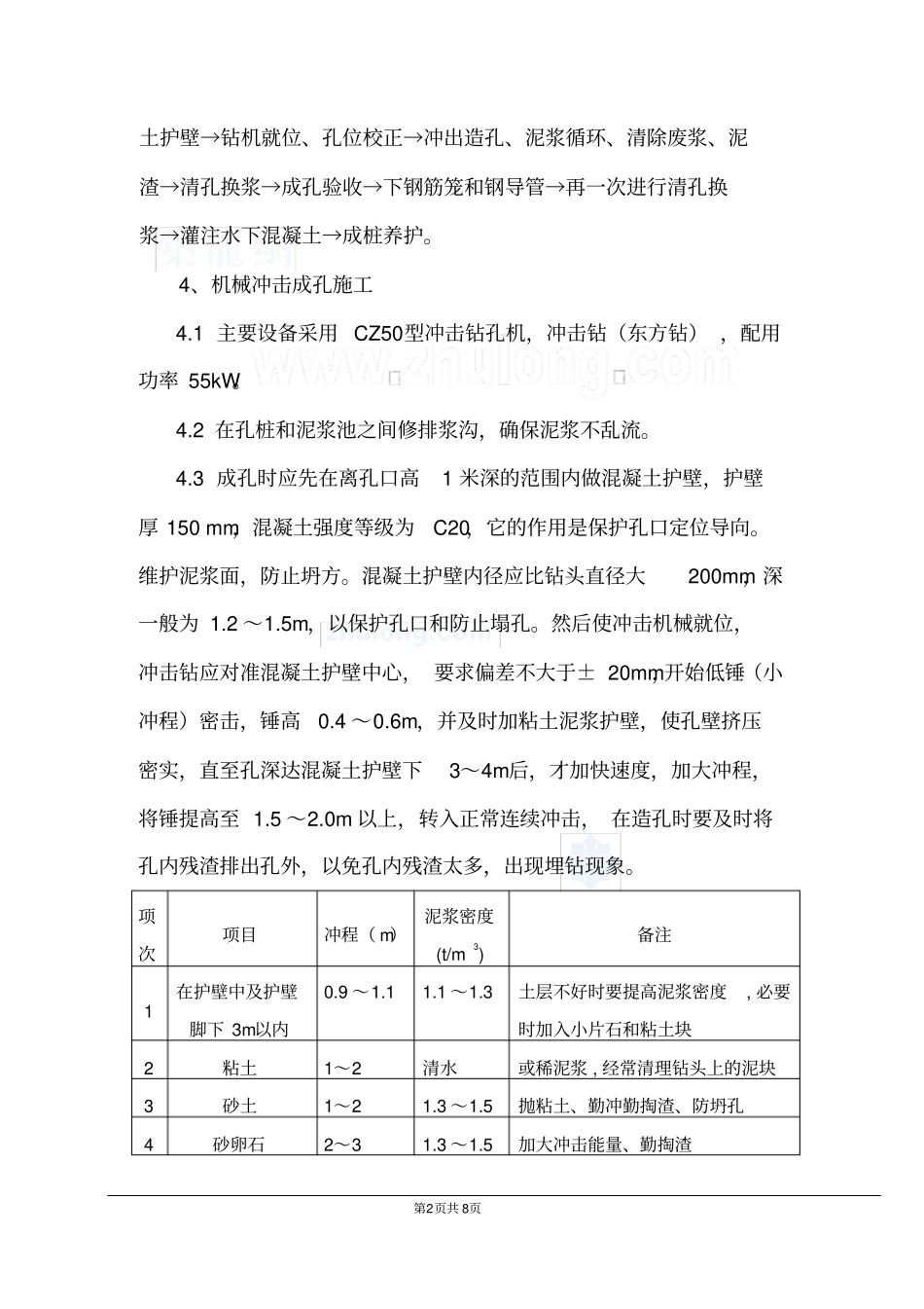 某轮胎项目技改工程机械成孔灌注桩施工方案_第2页