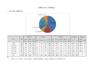 某集团公司人力资源盘点