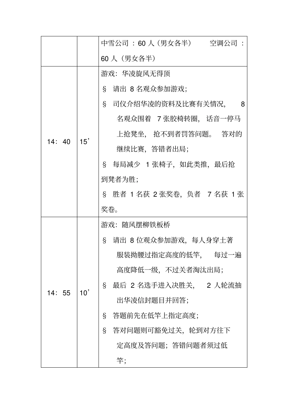 某集团公司游园活动方案_第3页